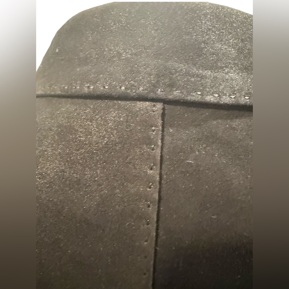John Varvatos EUC Men's Size Eu 48 US 38 Black Double-Breasted Sheepskin Blazer - Picture 5 of 16